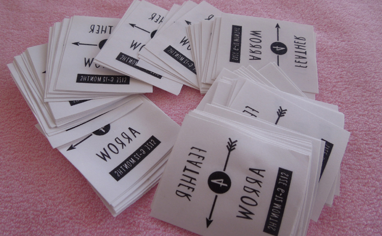 Size & Neck Label Sticker